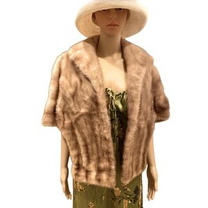 Vintage MINK Stole Shrug Wrap